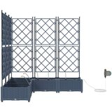  Vrtna saksija 5 pcs Sivi 120 x 120 x 126 cm Plastika | Eponuda.com