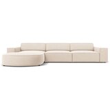 Micadoni Home Bež baršunasta kutna garnitura (lijevi kut) Jodie - | shoptok.hr