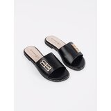 GOODIN Black women's flip-flops on a flat sole | shoptok.hr