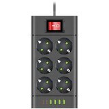 Razvodnik sa 6 mesta 2m 1.5mm2+pr. 4xUSB+2xtip C | ePonuda.com