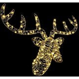 vidaXL Jelenova sani Toplo bela 60 cm Ratan | Shoptok.si