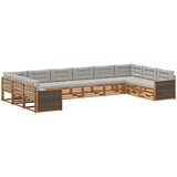  Setovi sofa 10 kom. Čvrsto drvo akacije | shoptok.hr
