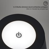 BRILONER 1438015 - led podna lampa kiki sa prigušivačem, 4,3 W/5 v, IP44, 2600 mah, crna | Eponuda.com