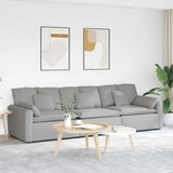  Modularna sofa s jastucima sive boje - Oblačnosiva | shoptok.hr