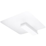 Nice Lamps bela stropna svetilka s steklenim senčnikom 40x47.5 cm parola – Cene
