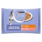 4 x 85 g - Coat & Hairball piletina i losos