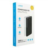 Veger prijenosni punjač 20000mAh PD QC3.0 3A 20W crni | shoptok.hr