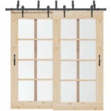 vidaXL Komplet opreme za drsna vrata 213,5 cm jeklo črne barve | Shoptok.si