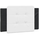Maison Chic posteljno vzglavje - vzglavna omarica - vzglavna stranica bela in črna 80 cm umetno usnje, (21704086) | Shoptok.si