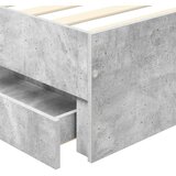  Konstrukcija postelje s predalom Betonsko siva 90 x 190 cm, (5000121313) | Shoptok.si