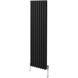 Monster ovalni stebrični radiator in ventili - 1800 mm x 480 mm – črn, (21569843) Cene