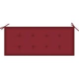  Sklopiva vrtna klupa s jastukom 118 cm od bambusa | shoptok.hr