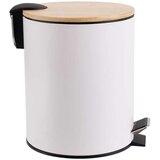 Estia ES02-12731 kanta za otpatke metal bambus sa pedalom 5L bela