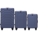 WINGS set od tri kofera od ABS materijala veličine V M S plavi | shoptok.hr