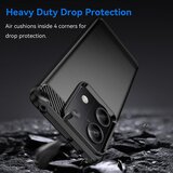 Techsuit Carbon Silicone ovitek za Xiaomi Redmi Note 13 5G – črna | Shoptok.si