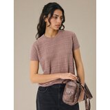 Sinsay Pletena bluza s ажurnim uzorkom i dodatkom lana | shoptok.hr