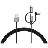 USB kabel USB-A vtič\, USB-mikro-B vtič\, USB-C® vtič\, Apple Lightning vtič 2.00 m 57937101111, (20519103)