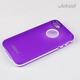 Jekod silikonski ovitek Apple iPhone 6 (4,7") TPU/T prozorno vijola z okvirjem + ZaÅ¡Äitna folija | Shoptok.si
