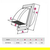 AWENTA KO100-30 bela ventilaciona rešetka pod kosinom fi100 | ePonuda.com