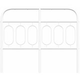  Metalno zamjensko uzglavlje bijelo 120 cm | shoptok.hr
