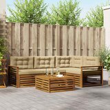  Set vanjskih sofa 5 kom. Prirodna i bež | shoptok.hr
