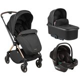 Kikka Boo kolica lanah 3in1 set sa auto sedištem i-prime i-size i tvrdom korpom black | ePonuda.com