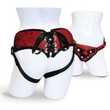 Sportsheets čipkast Strap-On pas, rdeč | Shoptok.si