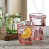 Bormioli Rocco Set kozarec za vodo, sok Barshine Rocks 305ml / roza / 6 kos / steklo, (5000198068) | Shoptok.si