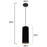  Visilica na sajli AVALO 1xE27/60W/230V crna | Eponuda.com
