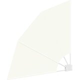  Zaslon za privatnost na balkonu 115 x 115 cm Poliester Krem | shoptok.hr