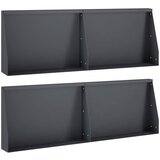  Zid za zadržavanje 4 kom. 60 x 12 x 30 cm Čelik Antracit | shoptok.hr