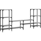TV ormarić siva boja hrasta 206,5x28,5x95 cm konstruirano drvo | Eponuda.com