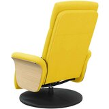  Masažni naslonjač od tkanine s osloncem za noge svjetložuti | shoptok.hr