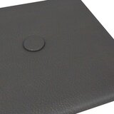  Zidna uzglavlja 12 pcs Sivi 30 x 15 cm Lažna koža - Sivi 30 x 15 cm | shoptok.hr