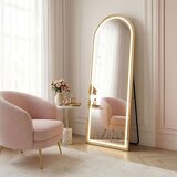 REA Bath Ogledalo LED Orbit 60x170cm Brush Gold | Shoptok.si