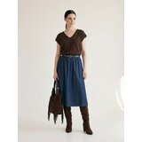 Sinsay Midi suknja od trapera s pojasom | shoptok.hr