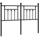  Metalno zamjensko uzglavlje crno 140 cm | shoptok.hr