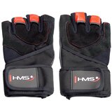  Rst01 veličina m muške fitness rukavice hms (crno-crvene) u