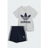 Adidas Komplet majica in športne kratke hlače Trefoil Shorts Tee Set IB8638 Modra Regular Fit