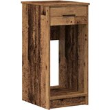 vidaXL Računalniški stolp s predalom starinski les 35x45x77 cm | Shoptok.si