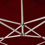  Profesionalni sklopivi šator za zabave 3 x 3 m crvena boja vina | shoptok.hr
