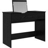 vidaXL Toaletna mizica z ogledalom Črna javor 100x45x76 cm | Shoptok.si