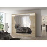 ADRK Klizni ormar s ogledalom SHARON 250 cm - SONOMA-SONOMA HRAST | shoptok.hr