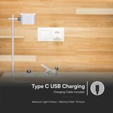  LED prigušiva magnetna stolna lampa 4u1 LED/3W/5V 3000-6000K 1800 mAh bela | Eponuda.com