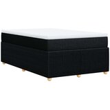 vidaXL Krevet box spring s madracem crni 120 x 190 cm od tkanine | shoptok.hr