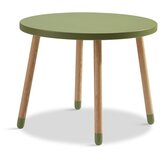 Flexa Zelena otroška miza Dots, ø 60 cm Cene