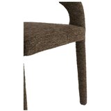 Light & Living Tamno smeđa podstavljena blagovaonska stolica s naslonima za ruke Kyran – | shoptok.hr