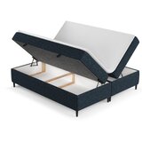 Maison de Rêve Temno modra boxspring postelja s prostorom za shranjevanje 200x200 cm Araya – | Shoptok.si