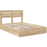  Krevet s od storage Sonoma hrast 140 x 190 cm Konstruirano drvo | shoptok.hr