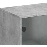 vidaXL Bočni ormarić sa staklenim vratima boja betona 69 x 37 x 100 cm | shoptok.hr